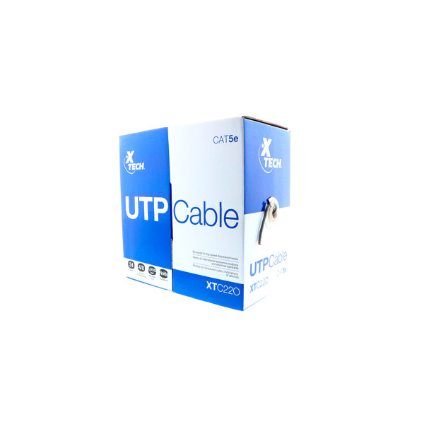 Caja De Cable UTP Xtech Cat5e 1000 Pies 