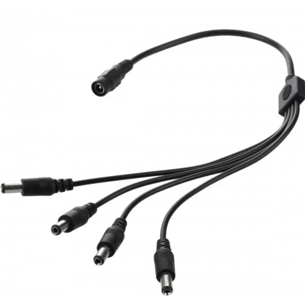 Cable Adaptador de Corriente 1 a 4 para camaras