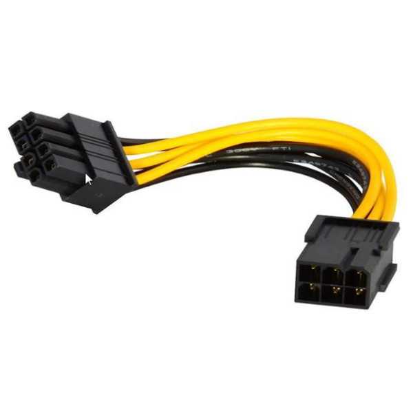 Adaptador PCIE 6 pin a 8 pin