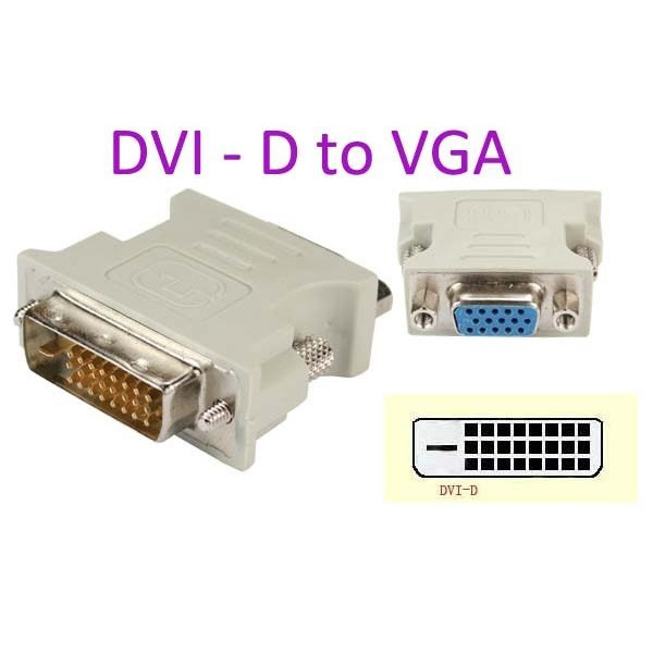 Adaptador DVI (24+1) macho a VGA hembra ...