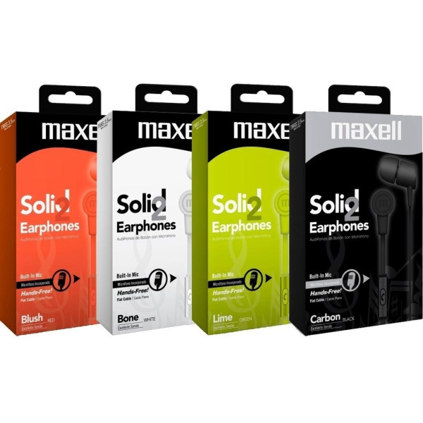 Audifonos Maxell SIN-7 Solid2 Earphones