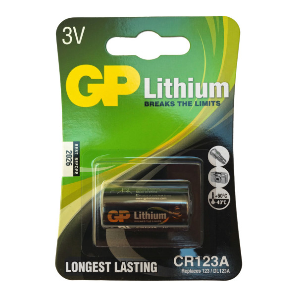 Bateria Lithium Pro CR123A 3V