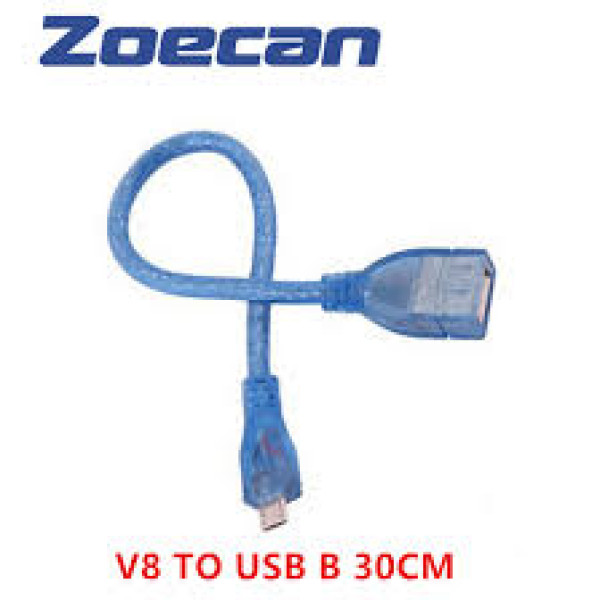 Zo-233-OTG Cable 5 pin macho hacia USB hembra 30cm Zoecan