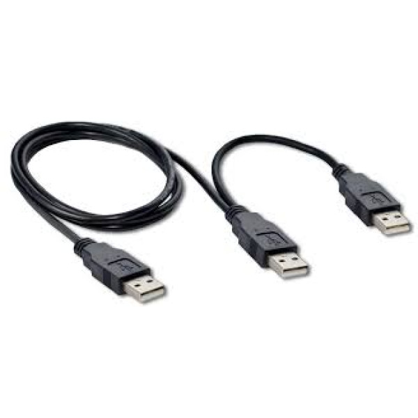 Cable para disco portátil USB 2.0 x 3 60cm / Modelo ZO-3A
