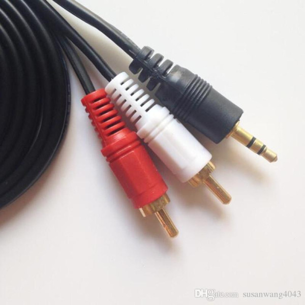 Cable auxiliar 3.5mm estereo a 2 RCA 3m