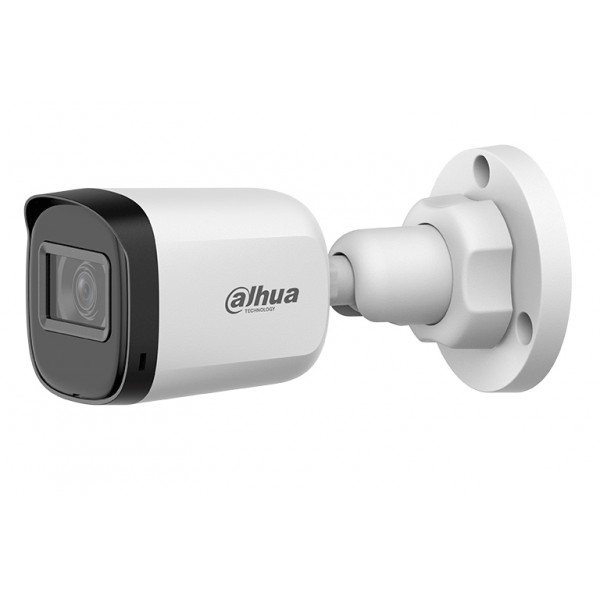 Camara de Vigilancia Dahua DH-HAC-B1A21N-U-IL-A Bullet 2MP / 2.8mm / 30m / IP67 / Smart Dual Light  / Audio 