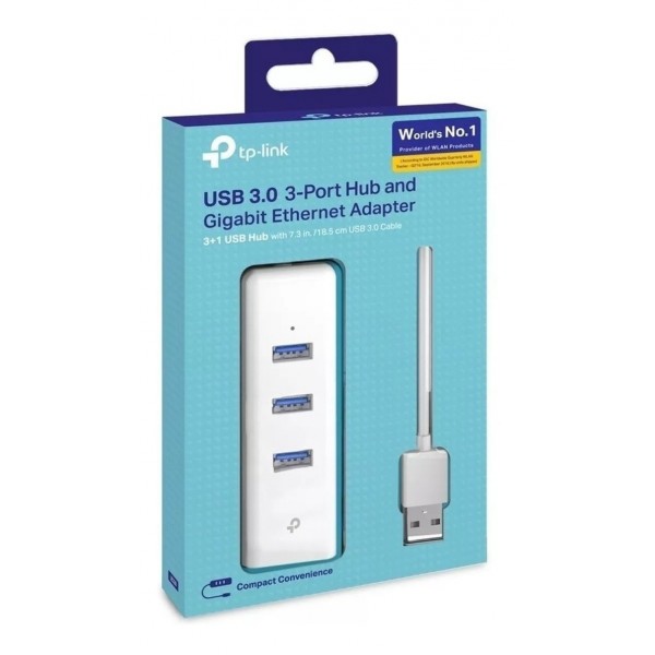 TP-Link Hub USB 3.0 3pt + Gigabit Ethernet UE330