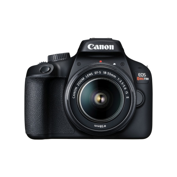 Camara fotografica Canon EOS Rebel T100 EF-S 18-55 III Kit / Zoom lens EF-S18-55mm f/3.5-5.6 III / strap / batttery charger