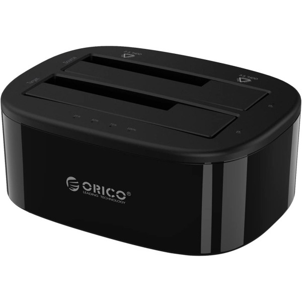 6218US3-C Docking de 1-Bahia Orico para Clonación de HDD - 3.5 & 2.5 / USB3.0 / Negro