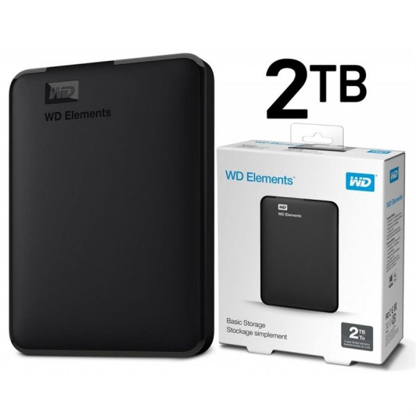 Disco Duro Externo Western Digital 2TB USB 3.0 WD Elements