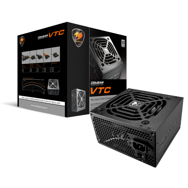 Fuente de Poder Cougar VTC 500 80 Plus 5...