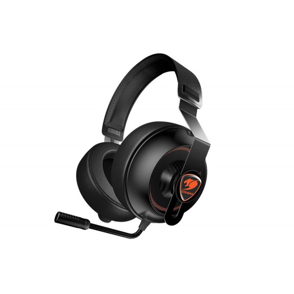 Headset Gaming Cougar Phontum Essential Black / Audio & Mic combiner / noise cancelling condenser