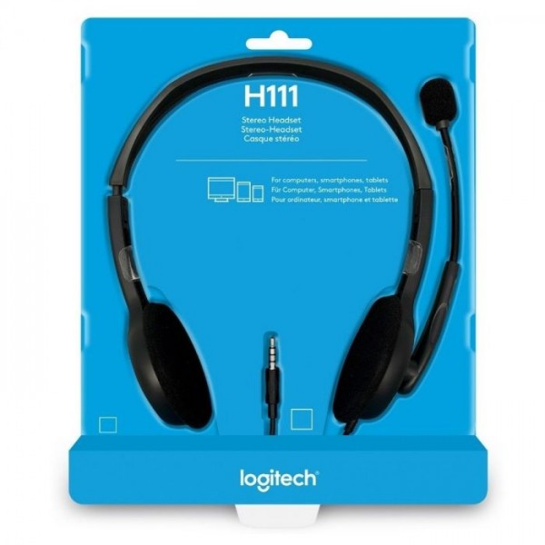 Headset Logitech / Modelo: H111 / 1 conector 3.5mm