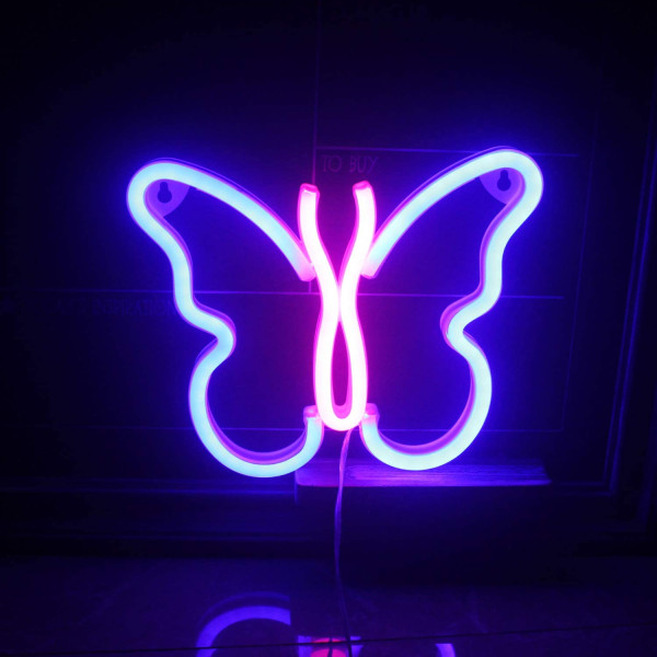 Luz led mariposa