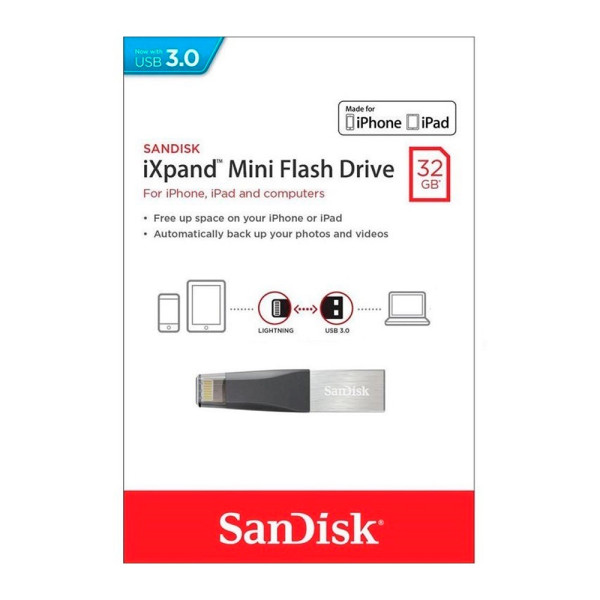 Memoria USB SanDisk iXpand Mini  Flash D...