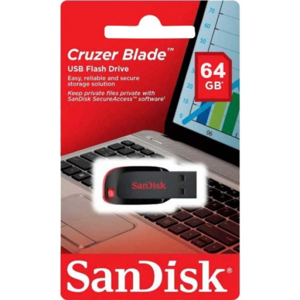 Memoria USB SanDisk 64GB Cruzer Blade