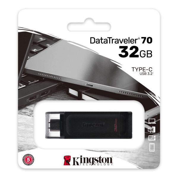 Memoria USB Kingston DT70-32GB / 32GB 3....