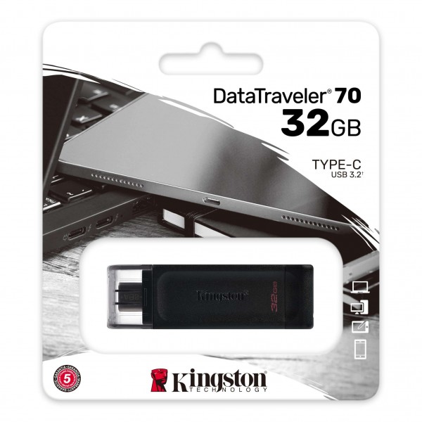 Memoria USB Kingston DT70-32GB / 32GB 3.0 / DataTraveler 70 USB 3.2 Tipo C