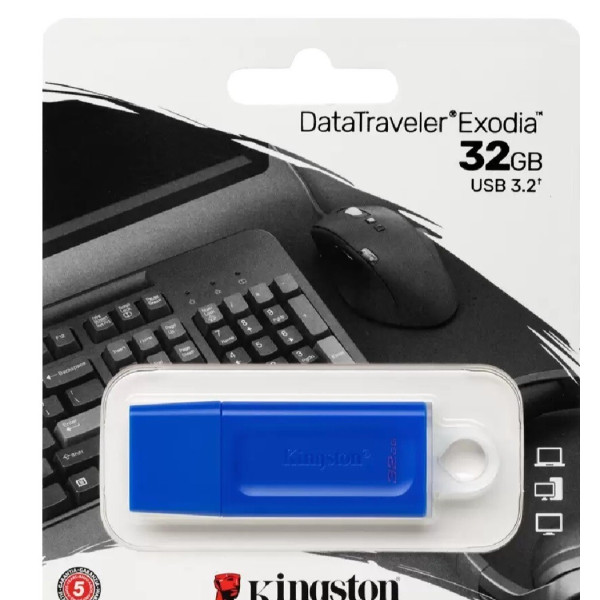 Memoria USB 3.2 Exodia Kingston 32gb Azu...