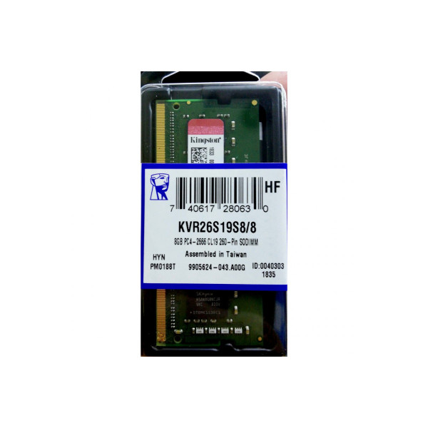 Memoria Kingston 8GB DDR4-2666Mhz Sodimm...
