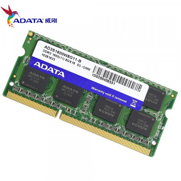 Memoria A-Data 8GB DDR3-1600Mhz Sodimm