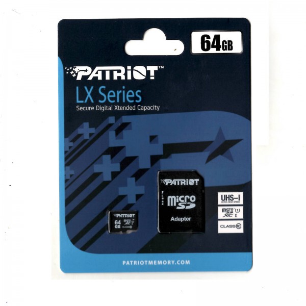 Micro SD XC PATRIOT LX Series 64 GB / UH...