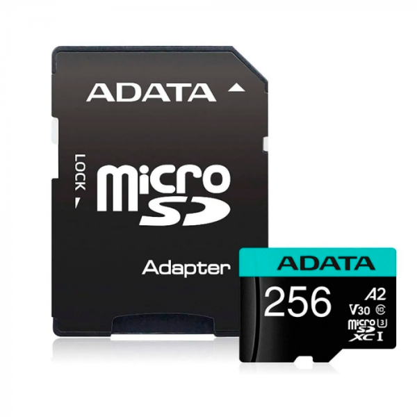 Memoria MicroSDXC Adata 256GB UHS-I Clase 10 4K A2 Up to 100MB/s para Drones/GoPro