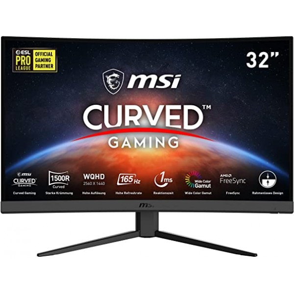 Monitor Gaming MSI OPTIX G32CQ4 31.5 in FullHD 2560x1440/  165Hz/ 1ms/ 1XDP/ 2XHDMI