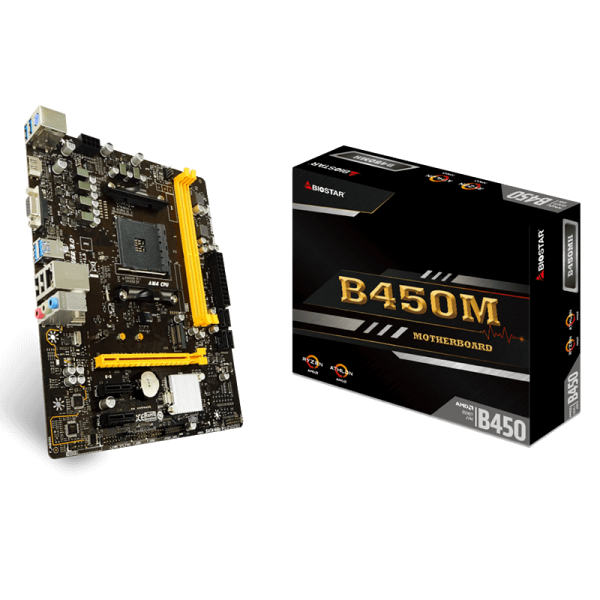 Motherboard Biostar B450MH/ AM4 Ryzen/ 2...