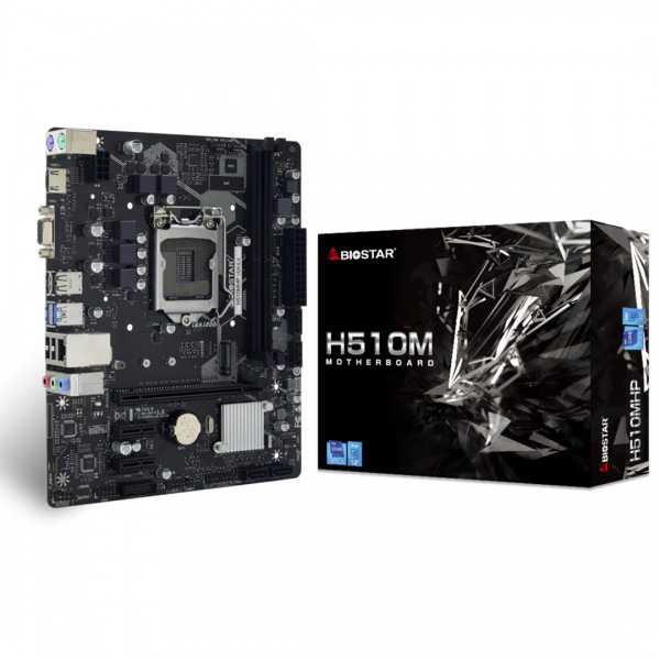 Motherboard Biostar H510MHP 2.0 LGA1200 Gen11/ 2XDDR4 3200MHz/ HDMI/ VGA/ 4XSATAIII/ Gigabit/ 2XUSB3.2