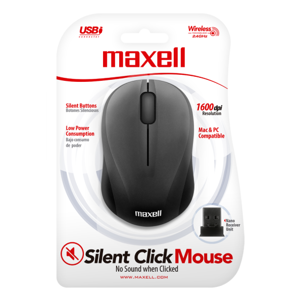 Mouse inalambrico Maxell Silent Click Mo...