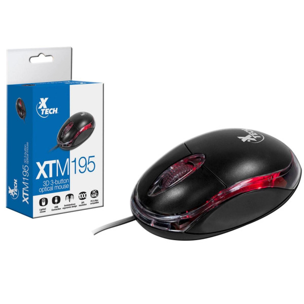 Mouse Xtech XTM195 USB Negro