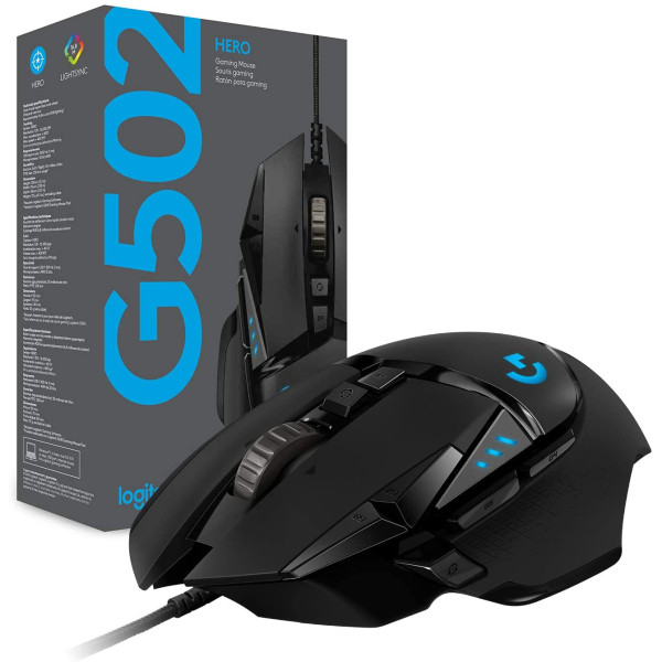 Mouse Optico Logitech G502 Hero Gaming W...