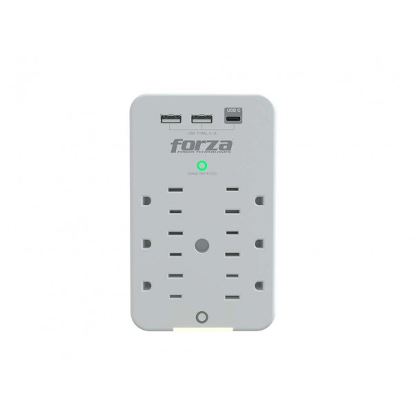 Power Wall Forza FWT-631 USBC/ 6 Salidas...