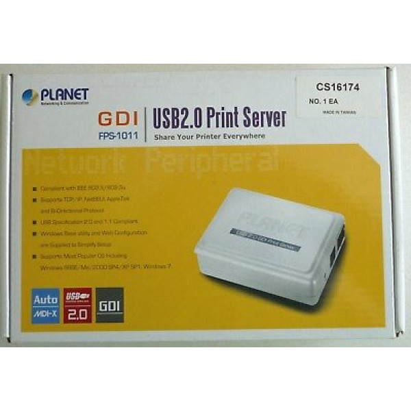 Print Server Planet FPS-1011 Ethernet US...