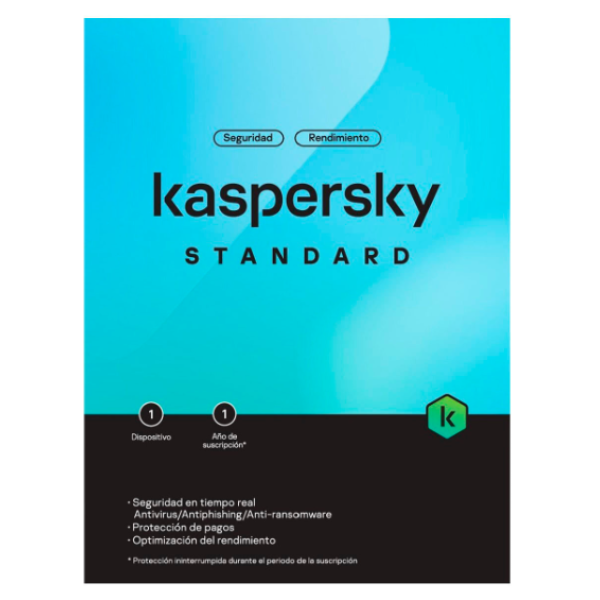 Antivirus Kaspersky Standard Tarjeta 1 PC