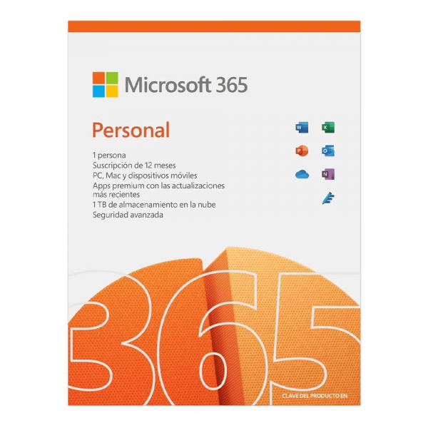 Microsoft Office 365 Personal Suscripcion 12 meses para 1 PC 