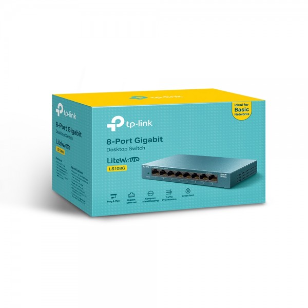 Switch TP-Link LS108G 1000mbps 8pt Gigab...