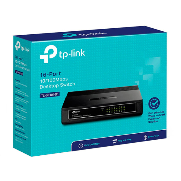 Switch TP-Link TL-SF1016D 16 Puerto 10/1...