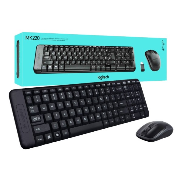 Combo de Teclado y Mouse Optico Logitech...