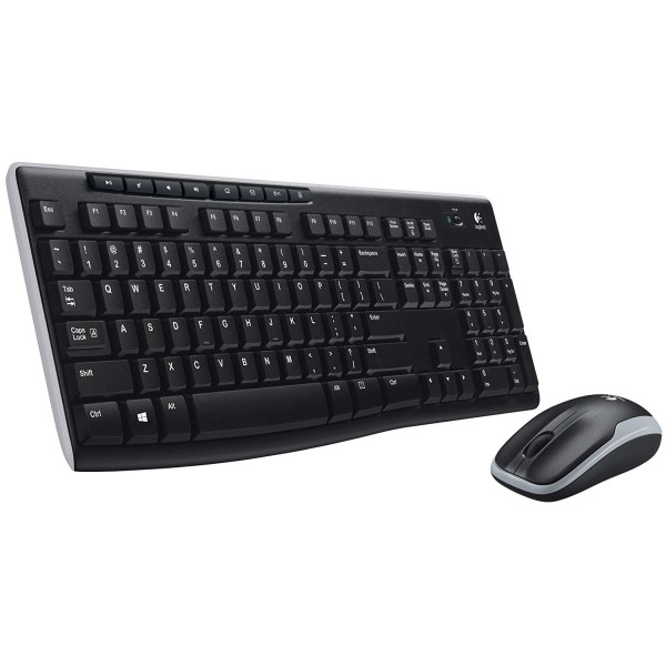 Combo de Teclado y Mouse Optico Logitech Inalambrico MK270