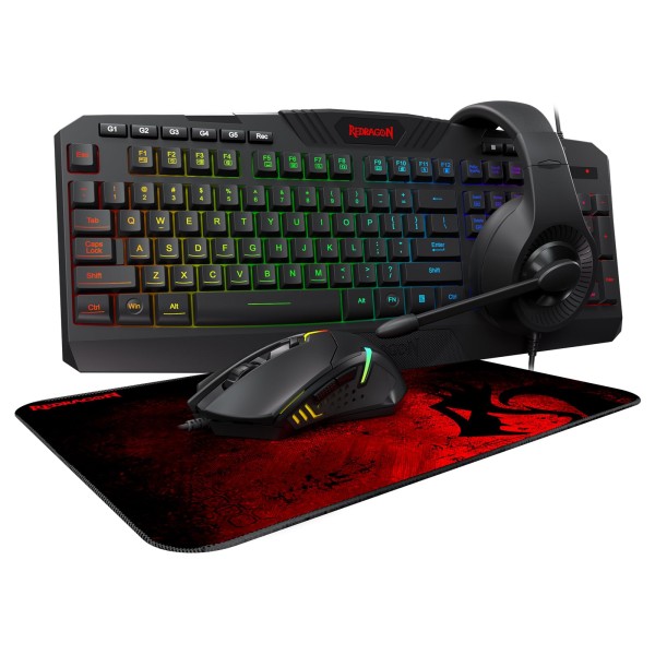 Combo Gaming Redragon Essentials S101-BA...