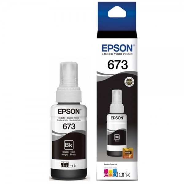 Botella de Tinta Epson T673120-AL para L800 Negro 70ml