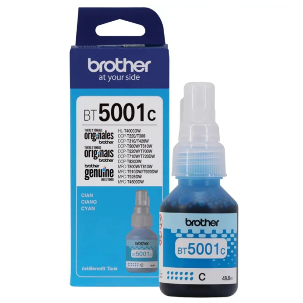 Botella de Tinta Brother BT-5001C Cyan