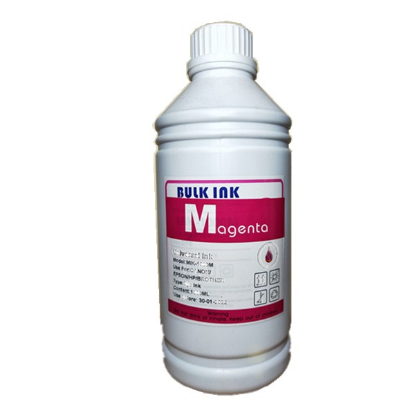 Botella de Tinta para Canon / Epson / Hp / Brother / Color Magenta / 1 litro