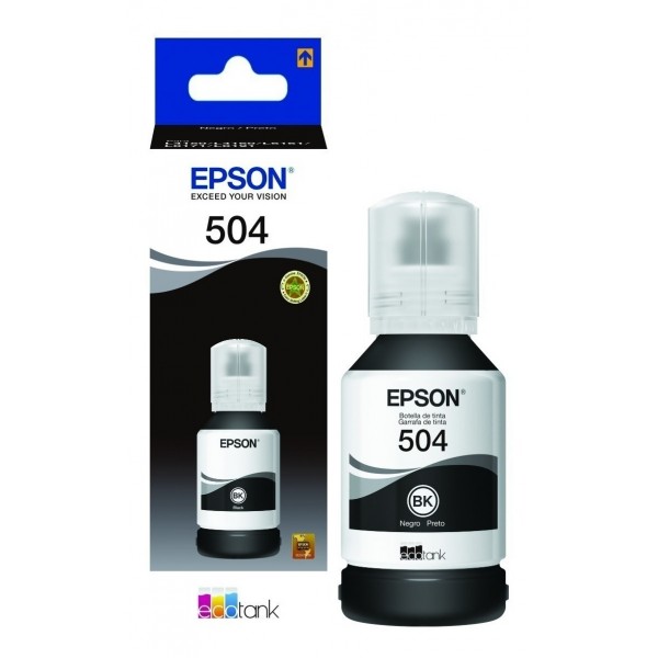 Botella de Tinta Epson 504 Negro para L4150 L4160 127ml