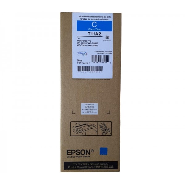 Bolsa de tinta Epson T11A220-AL Cyan para WF C5810/90 39ml