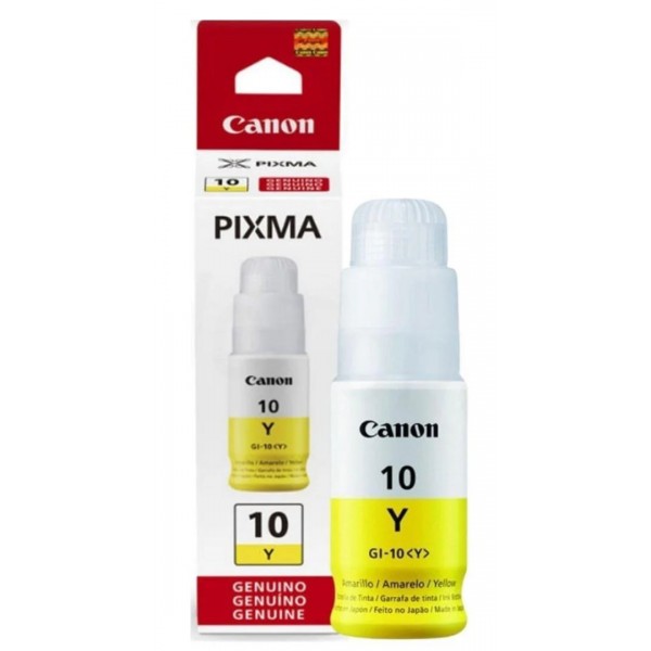 Botella de Tinta Canon GI-10 Yellow 70ml
