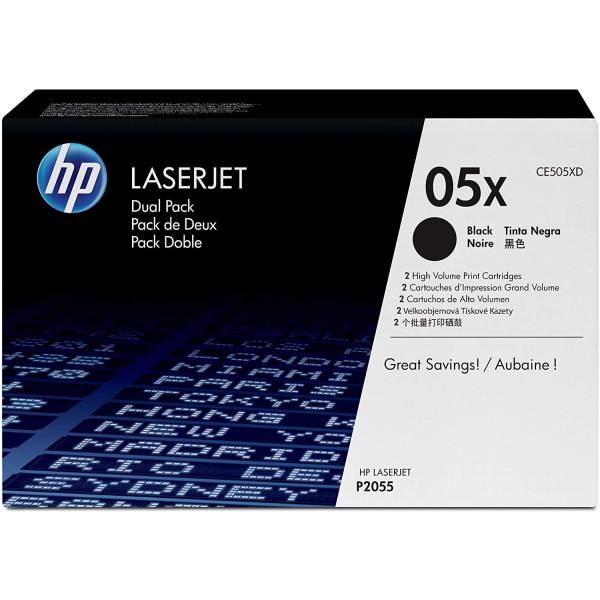Toner Hp #05X Dual Pack CE505XD 6500 pag...