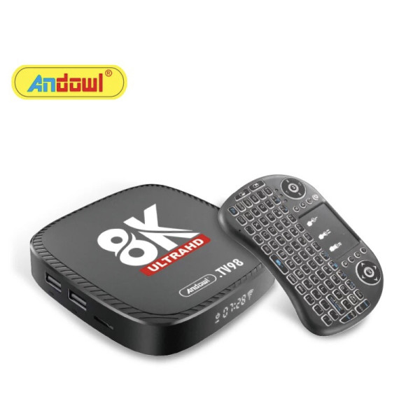 TV Box Andowl 4KTV98.BOXi Quad Core CPU 4gb /Flash 64GB/ Android 10 /LAN/  Video 4K/